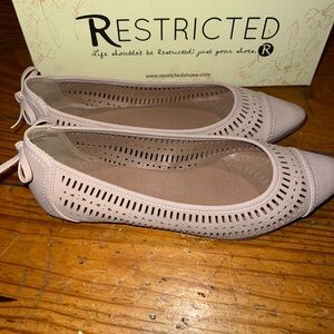Restricted Women's Blush Cutout Flats
